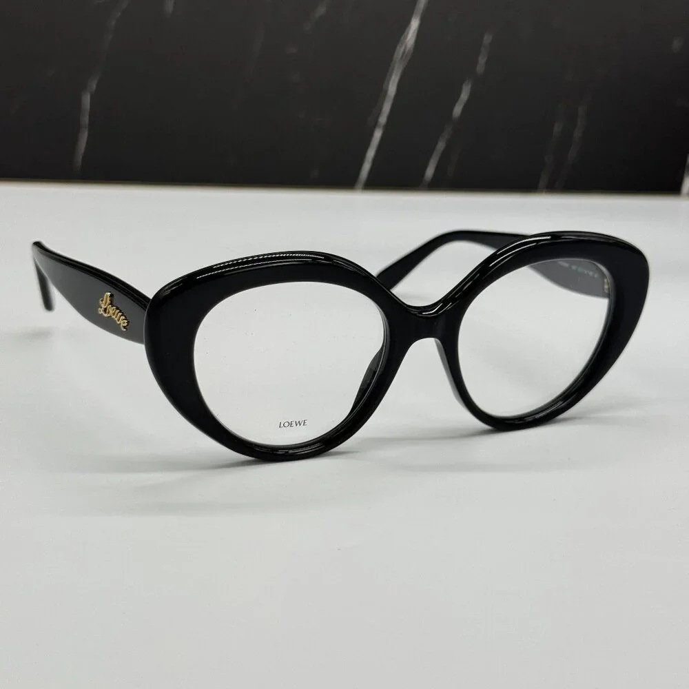NEW LOEWE LW50088I 001 WOMEN EYEGLASSES BLACK OVAL LOEWE EYEWEAR